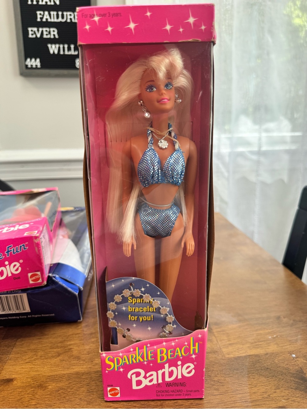 Barbie Sparkle Beach Doll in Shimmery Blue Swimwear